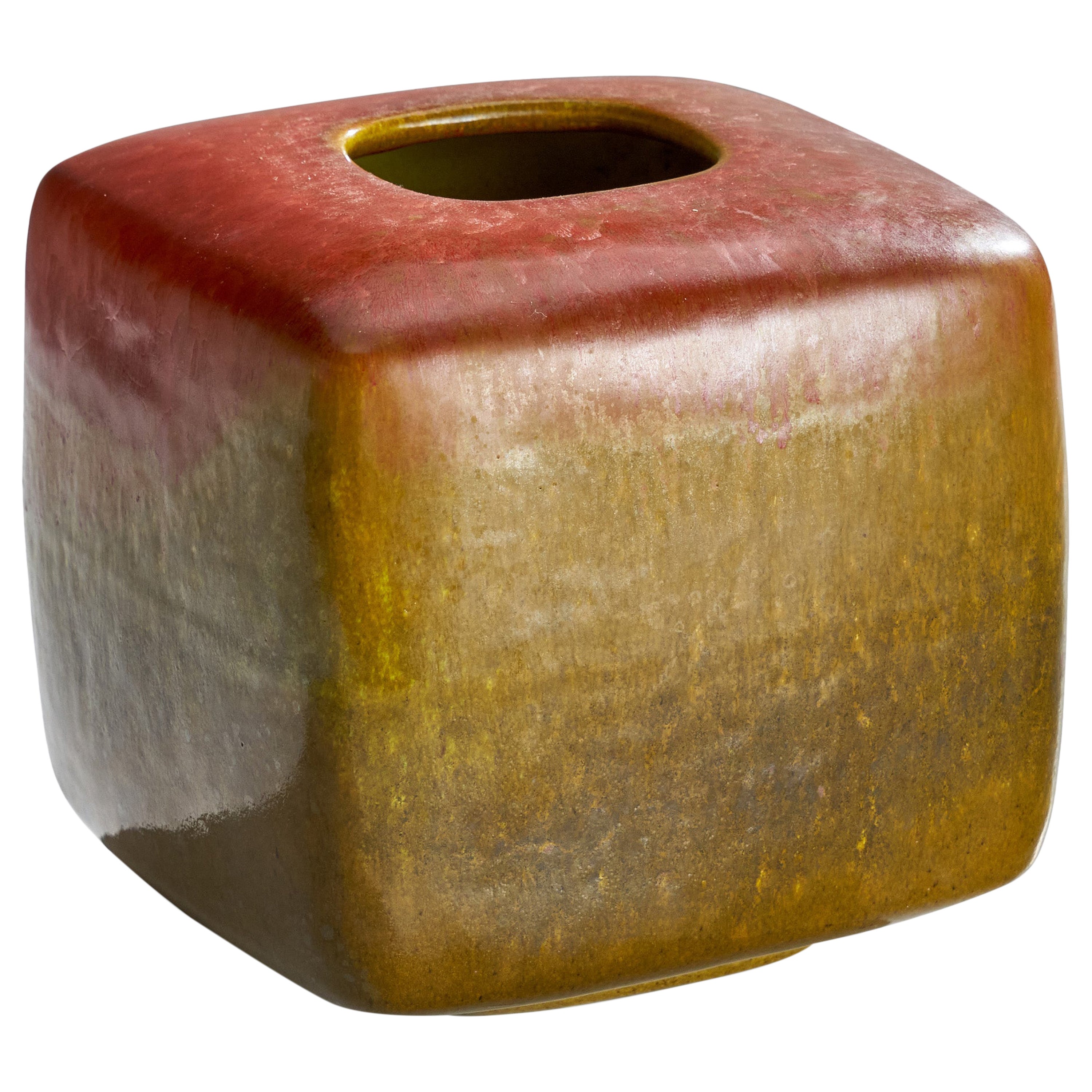Alessio Tasca, Vase, Ceramic, Italy, 1970s