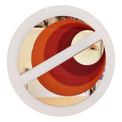 Rimadesio Style Space Age Mirror Signed S. Blaser '78