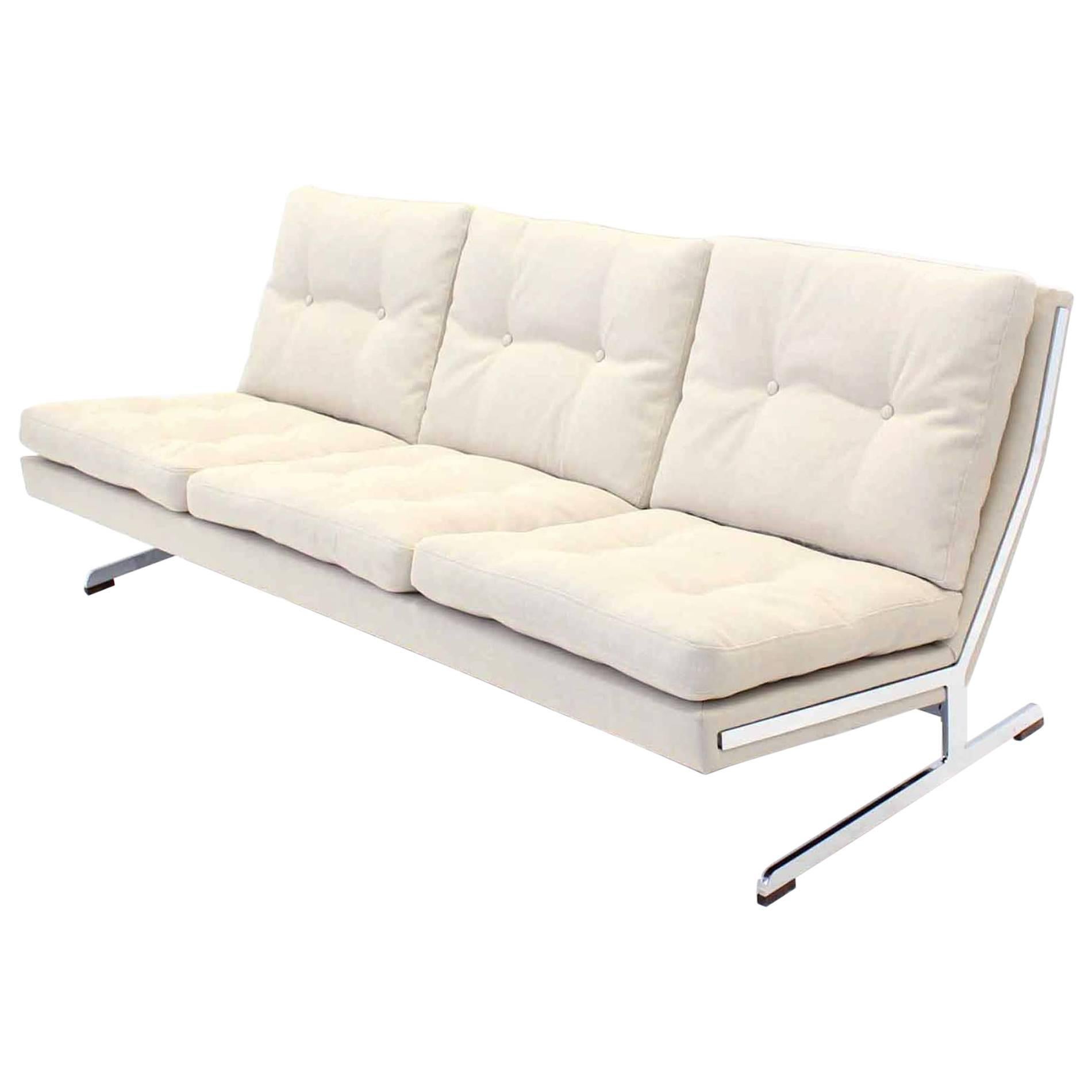 Mid-Century Modern Chrome Sofa New Upholstery Fabricius & Kastholm for Bo-Ex