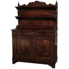 Antique Louis Philippe Period Mahogany French Vaisselier/Buffet, circa 1840