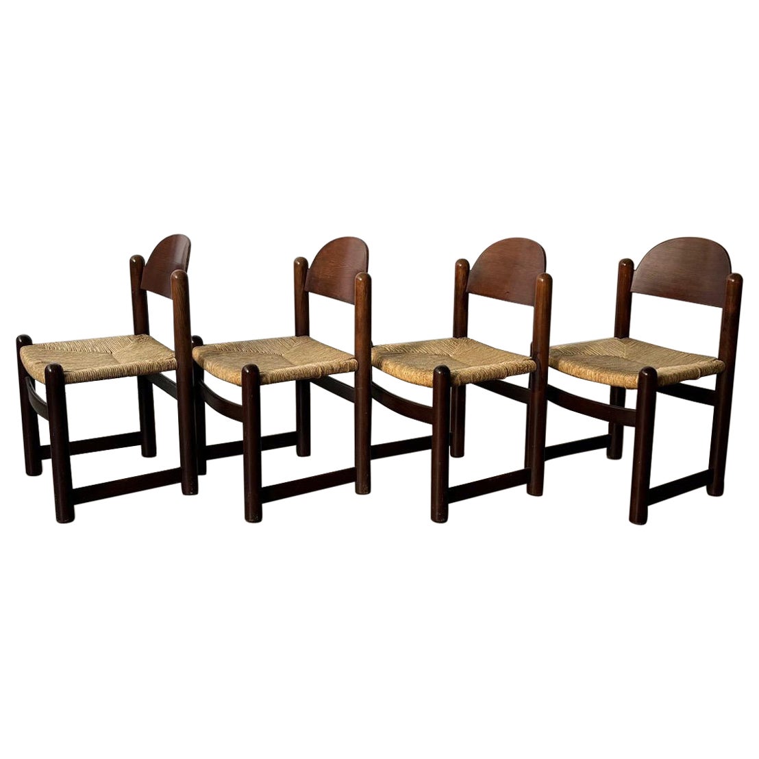 Italian dining chairs designed by Hank Lowenstein, model “Padova”, 1970s Italy