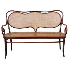 19th Century Thonet No. 5 Bentwood Cane Settee