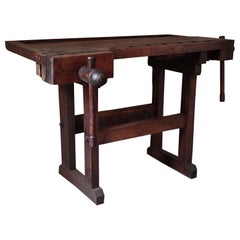 Vintage Industrial Carpenter’s Workbench
