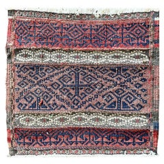 Antique Azerbaijan Rug/ Bag Soumak Kilim