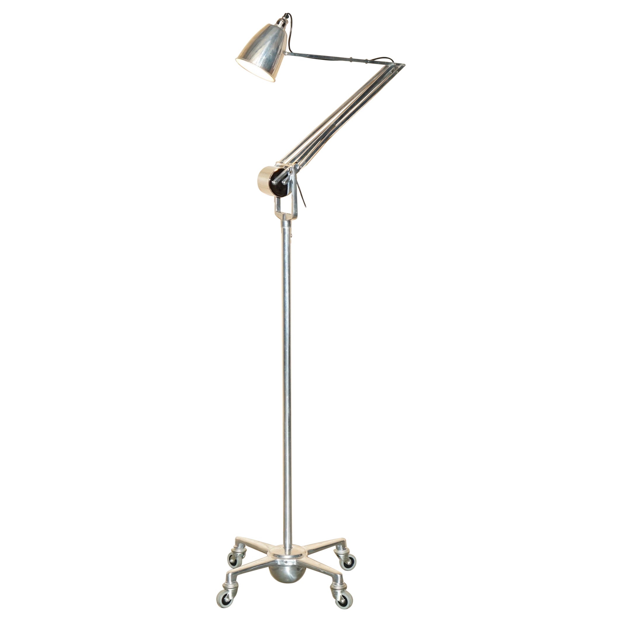 STUNNING ORIGINAL CIRCA 1950's HANDRILL & HORSTMANN COUNTERPOISE FLOOR LAMP