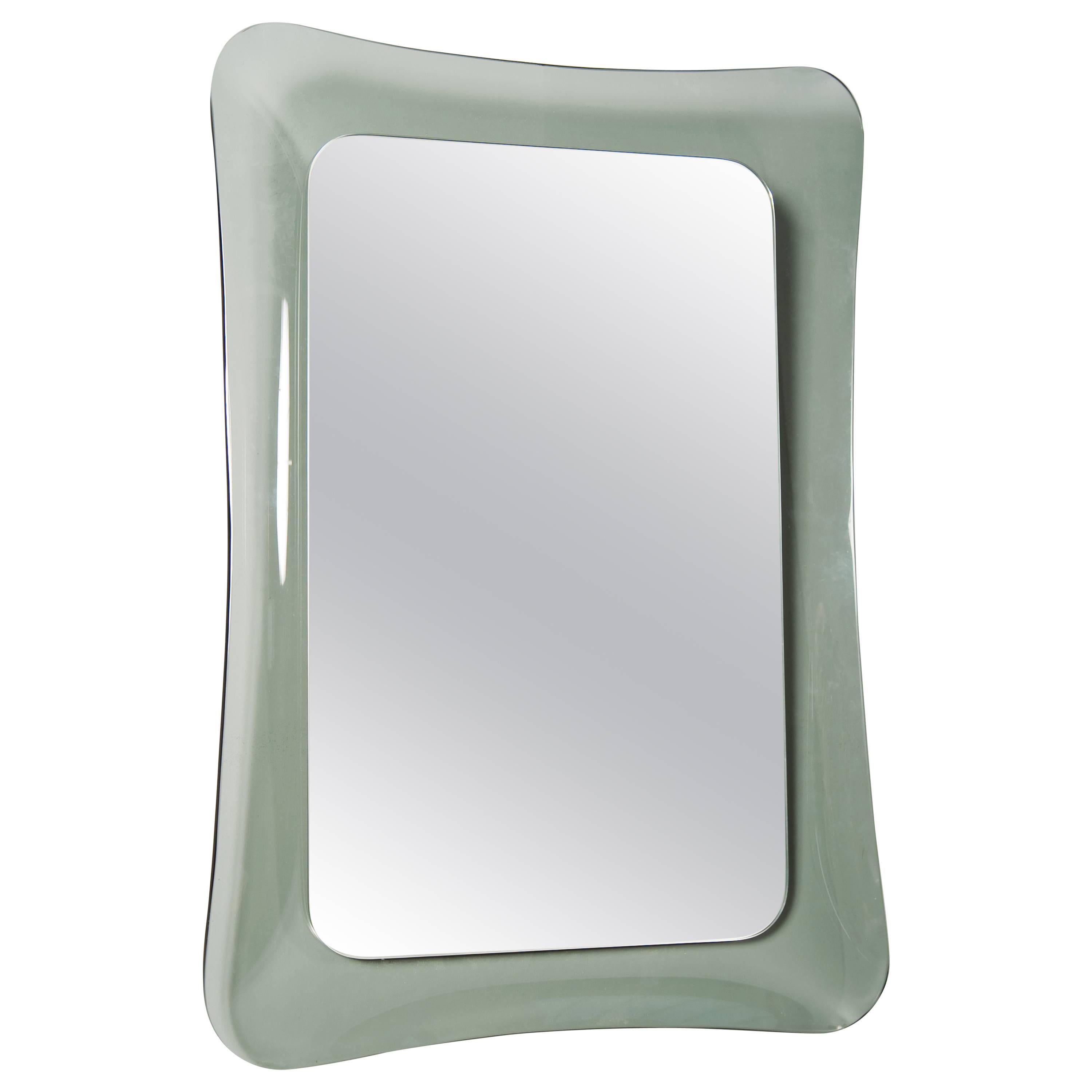Elegant Mirror in Concave Glass Frame