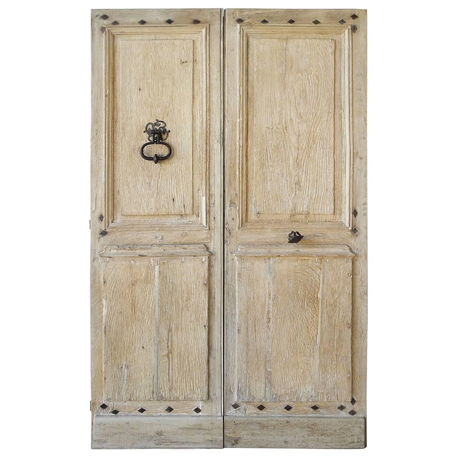 Pair of Antique 18th Century Entrance Doors from St. Marcellin