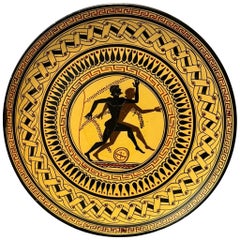 Assiette de présentation de style grec antique avec couloirs olympiques