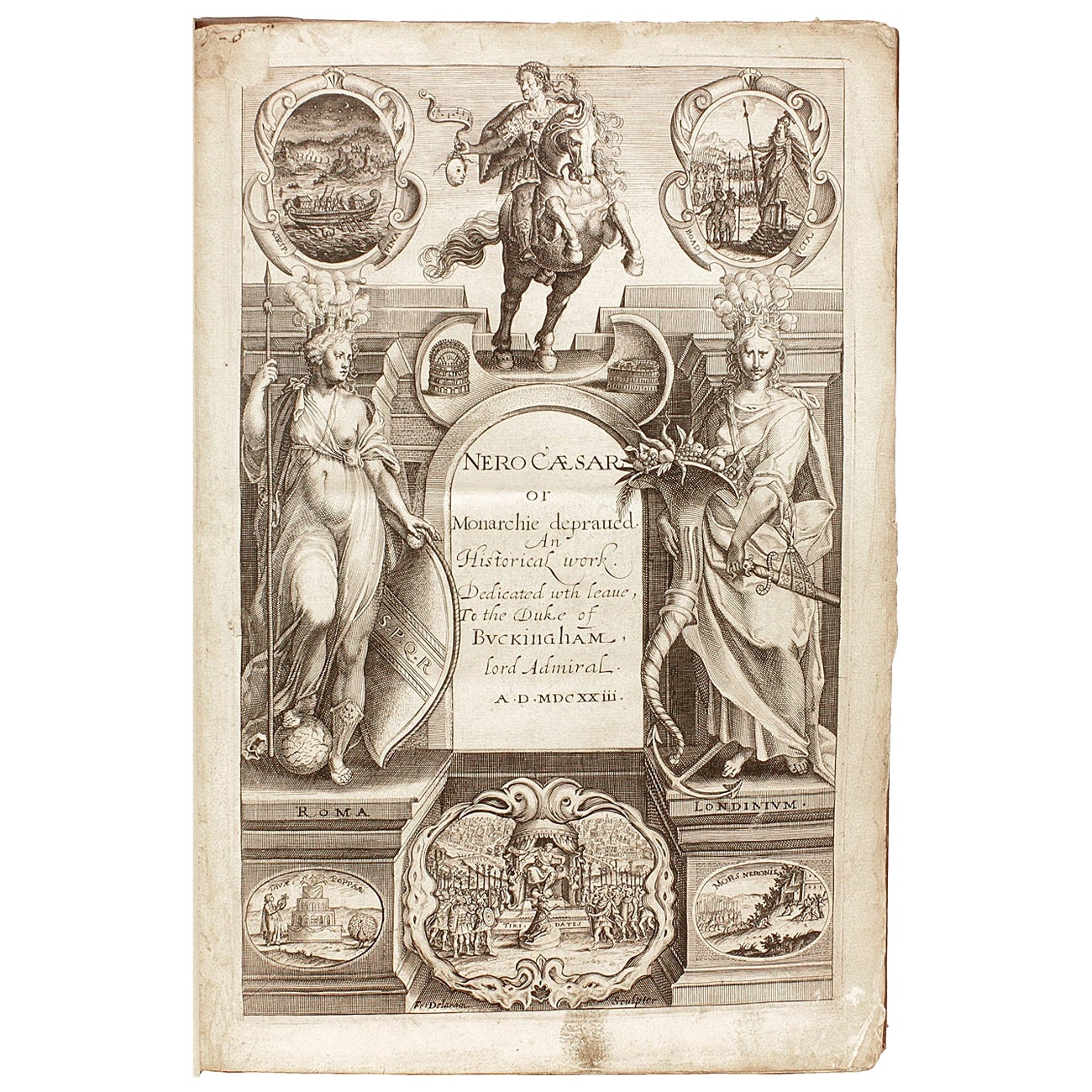 Edmund BOLTON. Nero Caesar, ou Monarchie dépravée - Première édition - 1624