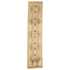 Fine Vintage Turkish Oushak Long Rug 2'10'' x 12'7''