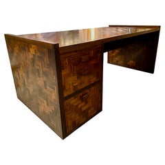 Rare Don Shoemaker Cocobolo Executive Desk, Mexico, circa 1960s.