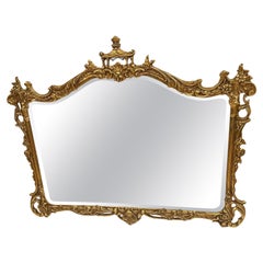 Glamorous Large Pagoda Style Gilded Mirror
