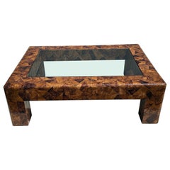 Table basse Penshell signée Karl Springer