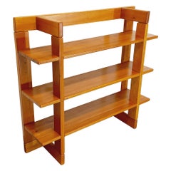 Etagère murale modulable vintage en orme Maison Regain des années 80