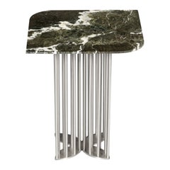 Table d'appoint Naiad avec pieds en laiton ou en acier inoxydable fabriqués sur mesure