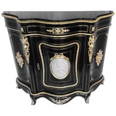 French Napoleon III Cabinet with Central Medallion, circa 1870
