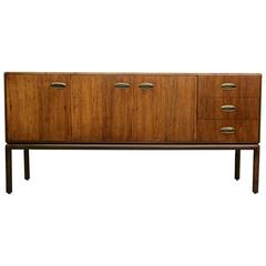 Gorgeous Mid Century Sideboard Buffet with Brass Handles