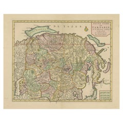 Map of Tartary by Isaak Tirion: Detailed Cartography of Northern Asia, ca.1740