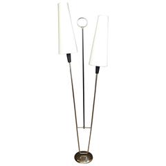 1950s Buckle Floor Lamp by Maison Lunel 4