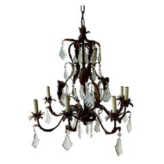 Tole Crystal Chandelier