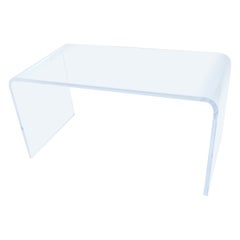 Lucite Waterfall Cocktail Coffee Table