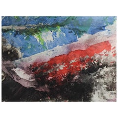 Mid 20th Century Richard Dempsey Abstract Watercolor Painting