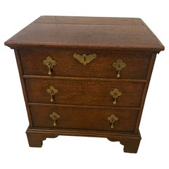 Antique Queen Anne Quality Oak Box Chest