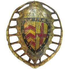 Turtle Shell with Coat of Arms, circa 1900 