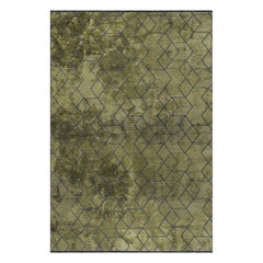 Tapis de sol contemporain géométrique de luxe