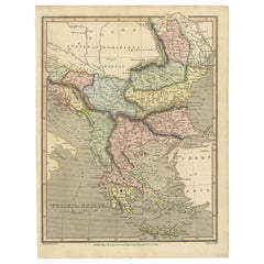 Early 19th Century Map of Ottoman Europe and Surrounding Regions, 1821
