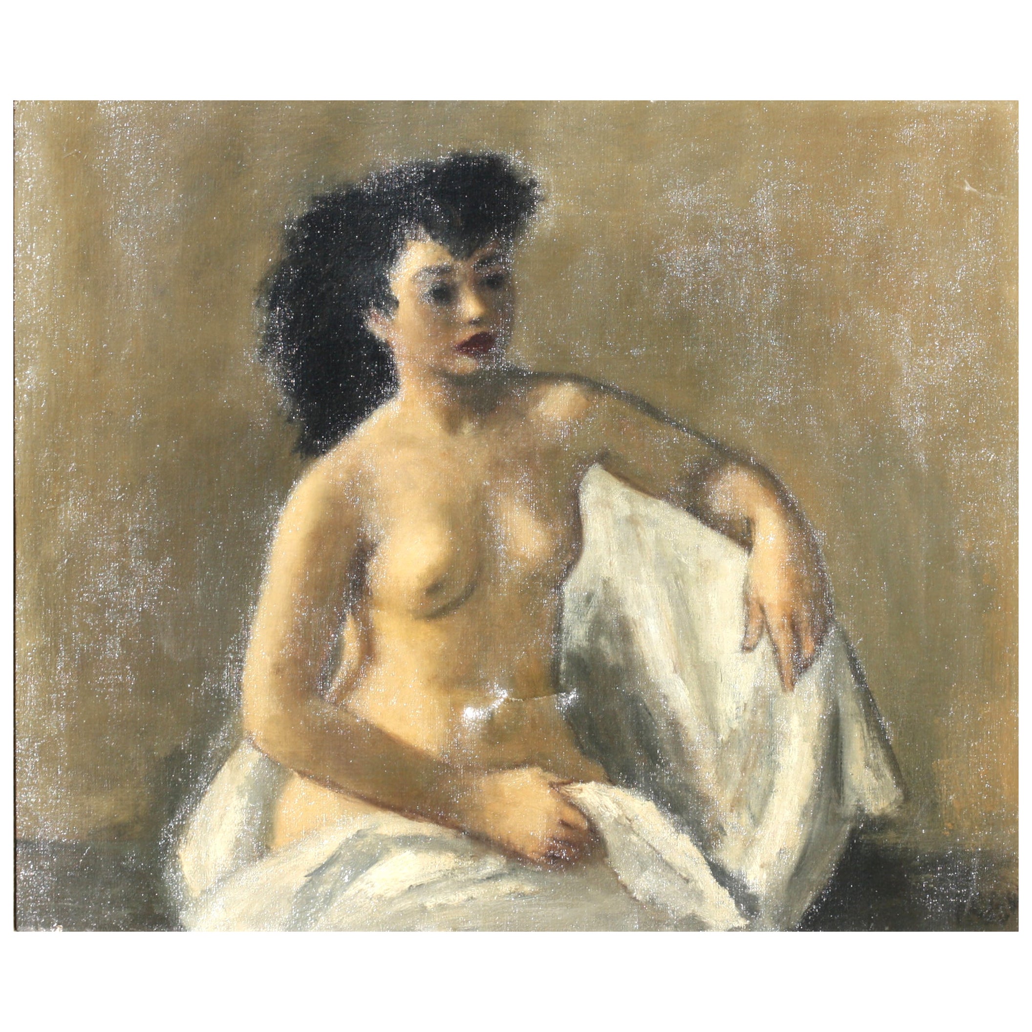 Robert Philipp, (American, 1904-1992) Seated Female Nude For Sale