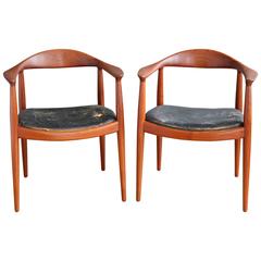 Pair of "The" Chairs by Hans Wegner for Johannes Hansen