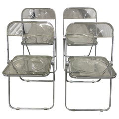 Chaises pliantes Plia de Giancarlo Piretti pour Castelli, Italie, années 1970