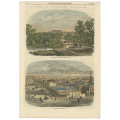 Used 19th Century Melbourne: Government Landmarks and Bustling Bourke Street, 1863