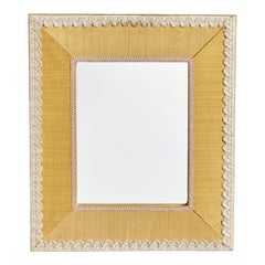 Italian Designer, Wall Mirror, Fabric, Italy, 1940s
