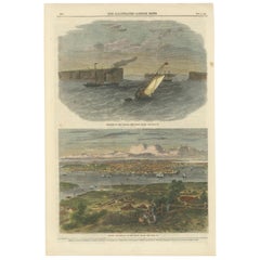 Sydney: Entrance to Port Jackson and A View of the Capital of New South Wales