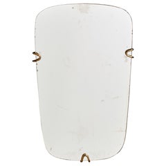 Werkstätte Hagenauer, Wall Mirror, Brass, Austria, 1950s