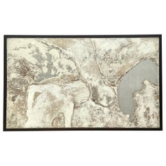 Vintage Boho Original Abstract Oil Painting on Canvas