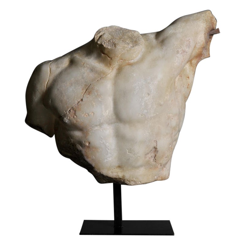 Sculpture Representing the Bust of a Roman Soldier, 21st Century.