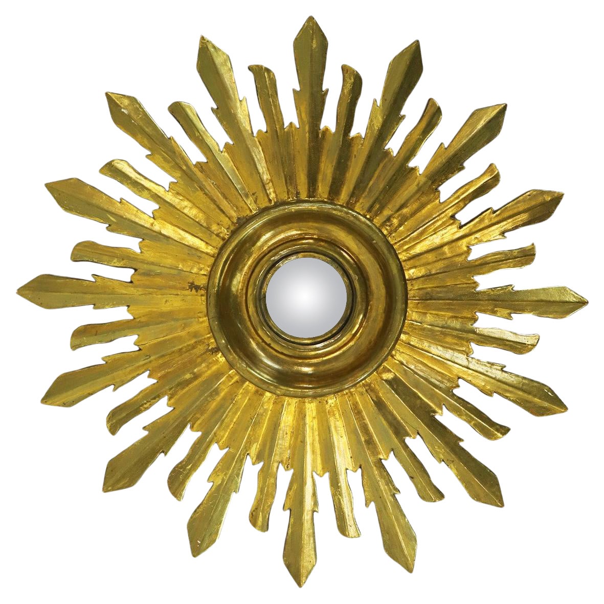 19. Jahrhundert Blattgold Sunburst-Spiegel