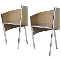 Paolo Pallucco Pair of Side Chairs, Italy, 1987 6