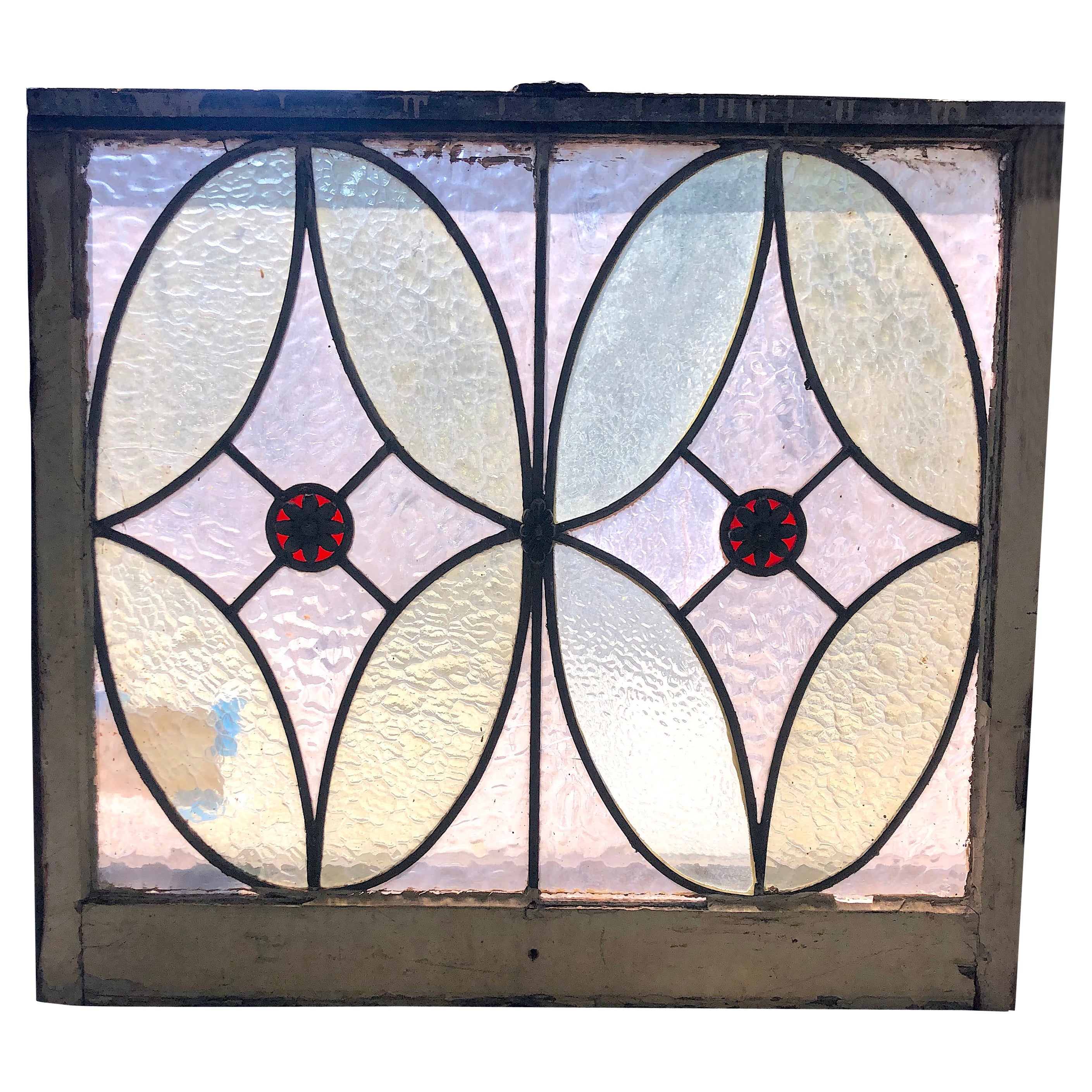 Glasfenster im Diamant-Design 35" x 32"