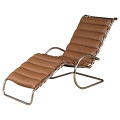 MR Adjustable Chaise Lounge by Mies van der Rohe for Knoll Intl, 1970s, Signed