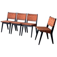 Esszimmerstühle von Jens Risom für Knoll, Webbed