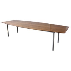 Boat Shaped Dining Table by Florence Knoll for Knoll Associates