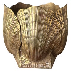 Brass Sea Shell Planter