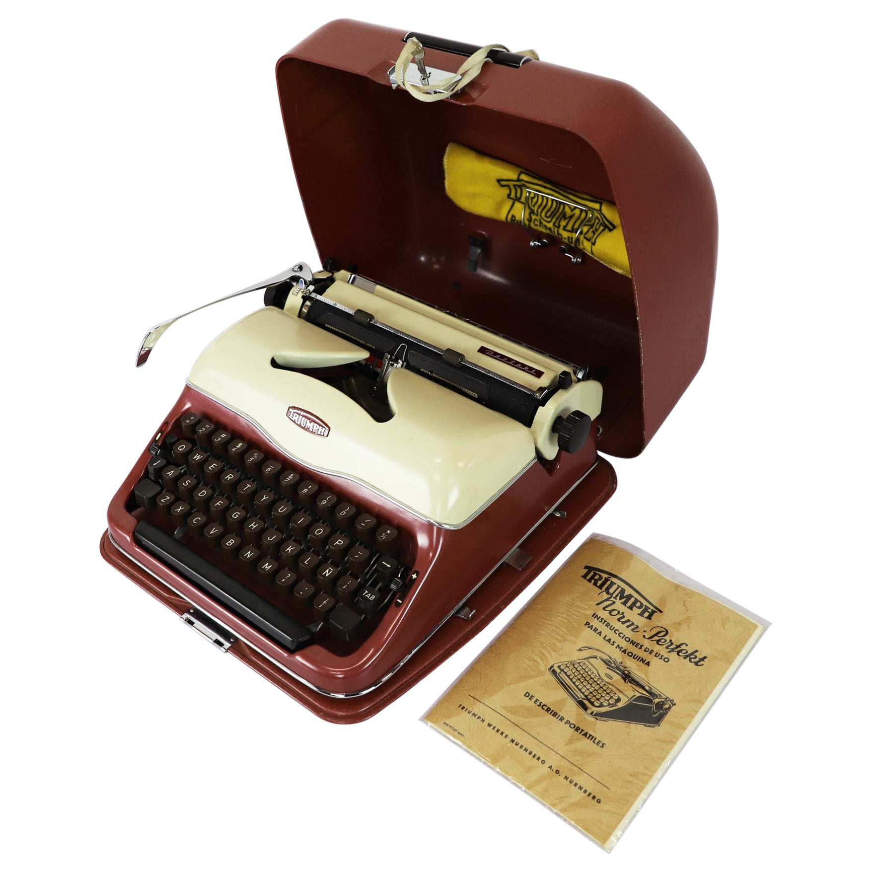 1950's Triumph Brand Gabriele Model Portable Typewriter