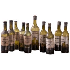 10 Mestrezat & Co. Botellas de Floirac y Sauternes de Burdeos, c.1870