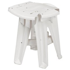 Tabouret Copytopia en plastique blanc de Pierre Castignola