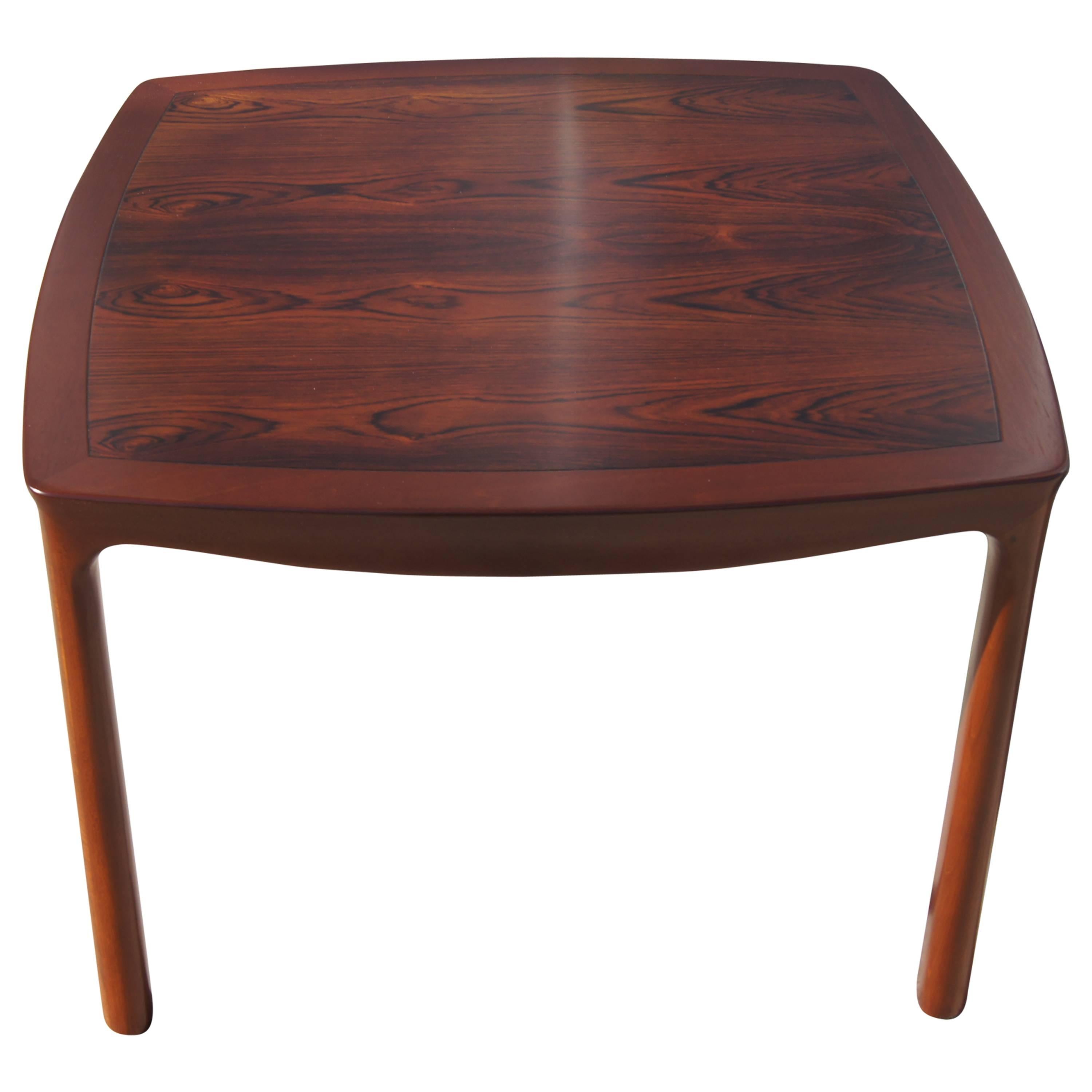 Rosewood and Mahogany Side Table by Edward Wormley for Dunbar For Sale